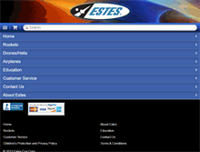 Tablet Screenshot of estesrockets.com